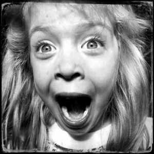 Girl laughing, Point Roberts Washington