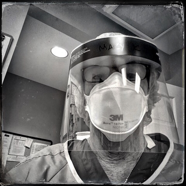 nurse, covid, mask