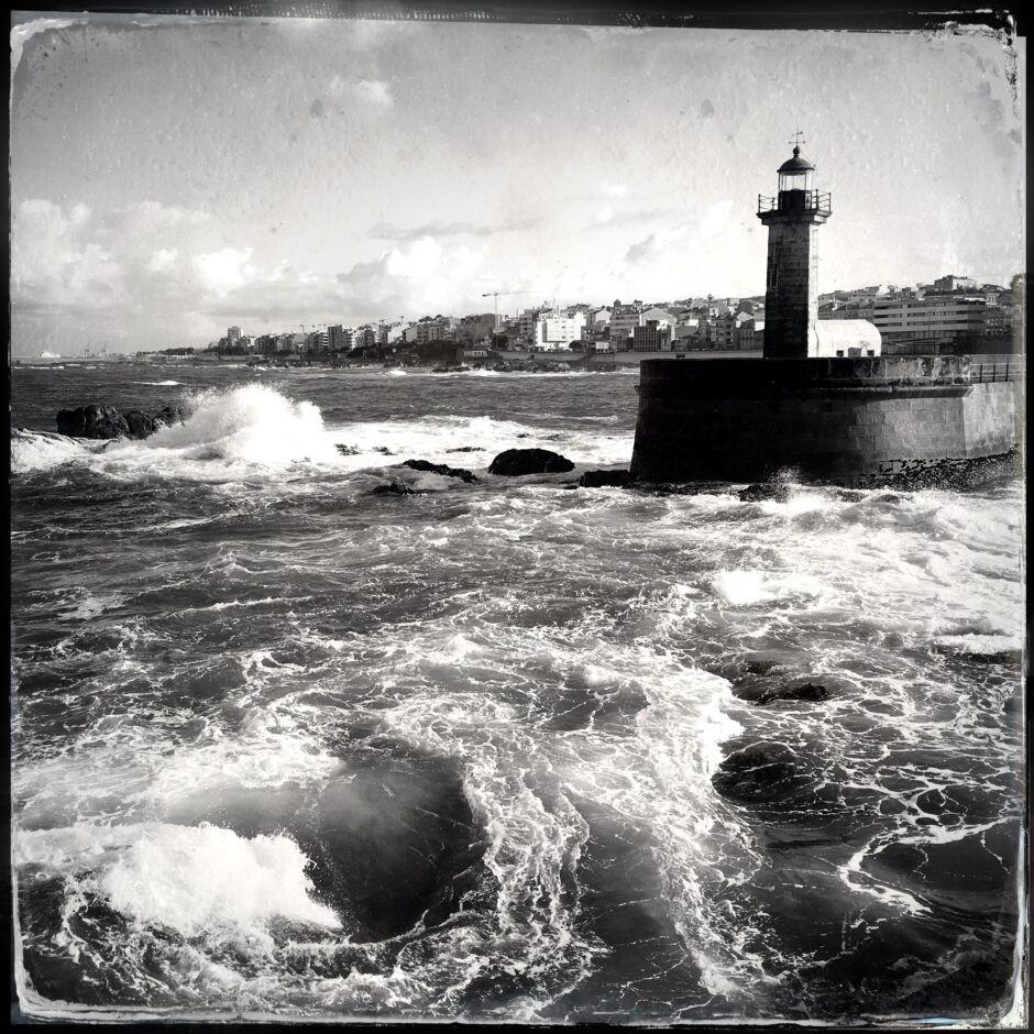 ocean, lighthouse